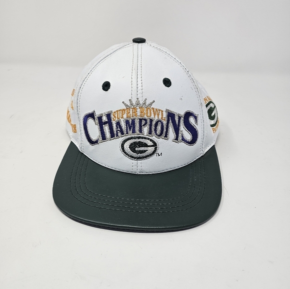 modern Other - Super Bowl Champions White and Green Cap Green Bay Packers